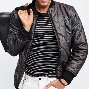 GAP X SATURDAYS QUILTED BOMBER JACKET